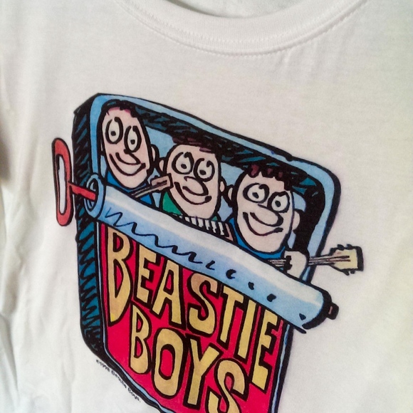 NEW! Woman's White Beastie Boys 1998 Style T-Shirt - Picture 3 of 5